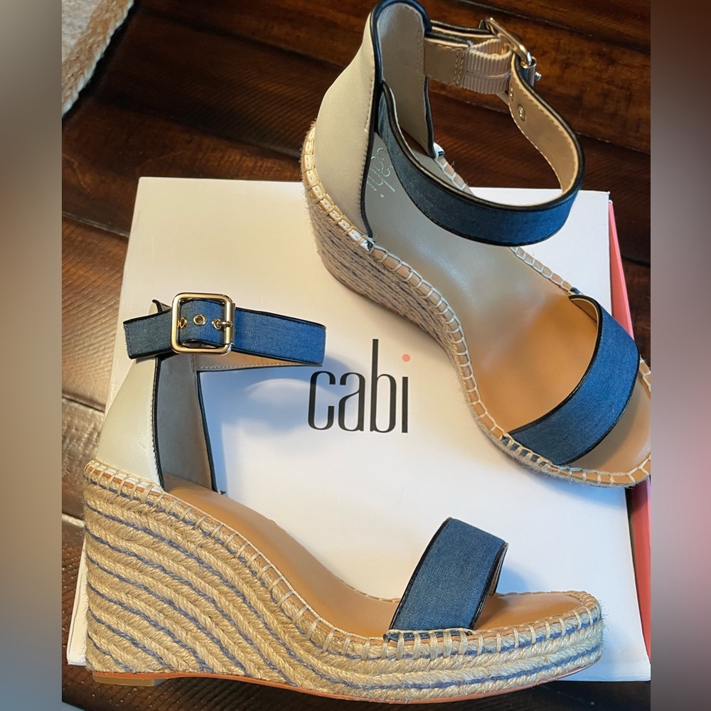 Cabi wedge heel, size 8, look like new, super cute!